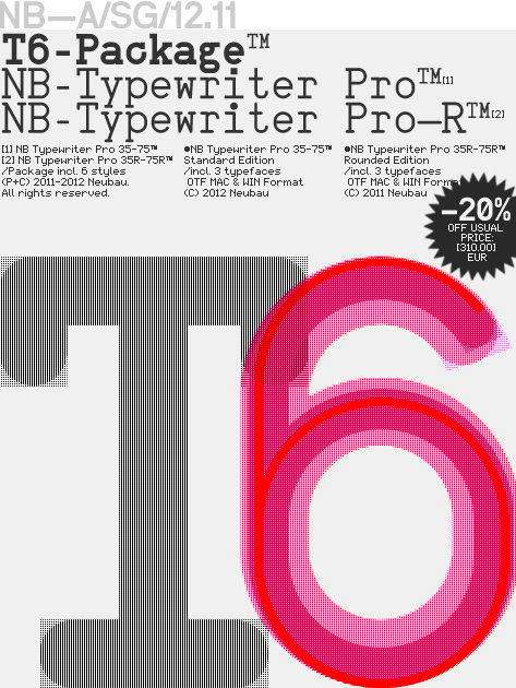 NBL_T6 Package #typography #neubau