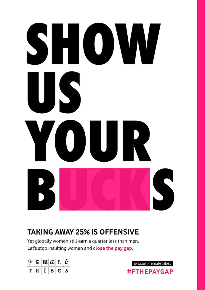 #FThePayGap JWT London Campaign - J. Walter Thompson London