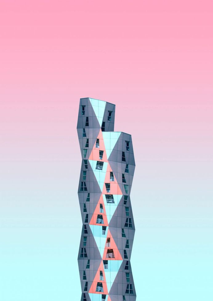 Minimalist and Colorful Architecture Photography by Simone Hutsch
