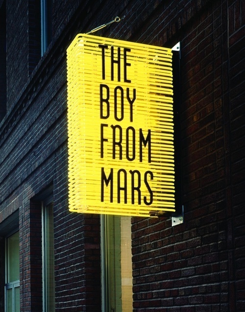 The Boy from Mars Storefront Neon Light Street Signage #design #graphic #typography