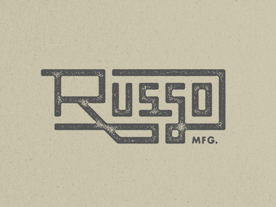 Russo MFG. #logo #branding #typography