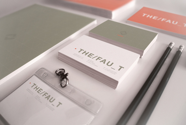 THE/FAU_T #red #business #card #design #graphic #the #corporate #identity