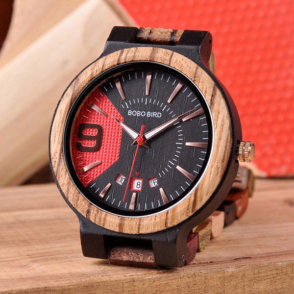 Bobo Bird WQ13-1 - Luxury full wooden watch for mens with casual design