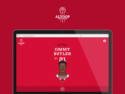 Alyoop of the Week #flat #vector #page #ux #web #one #nba #basketball
