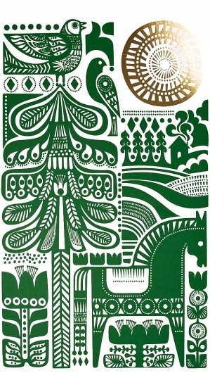 Sanna Annukka Illustration – Illustration inspiration on MONOmoda #pattern #green
