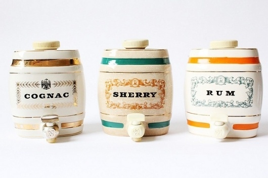 Vintage Set of Ceramic Liquor Decanters – SOLD - The Pond Market : The Pond Market #container #type #decorative #functional