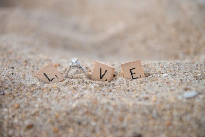 awesome pic of engagement ring shoot