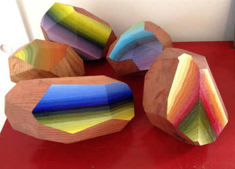 Victoria Wagner | PICDIT #wood #sculpture #color #art