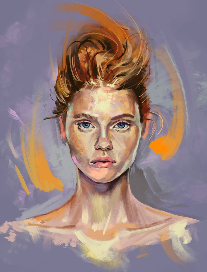 Digital portrait by felixarto