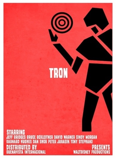 Tron VS. Saul Bass on the Behance Network #game #retro #tron