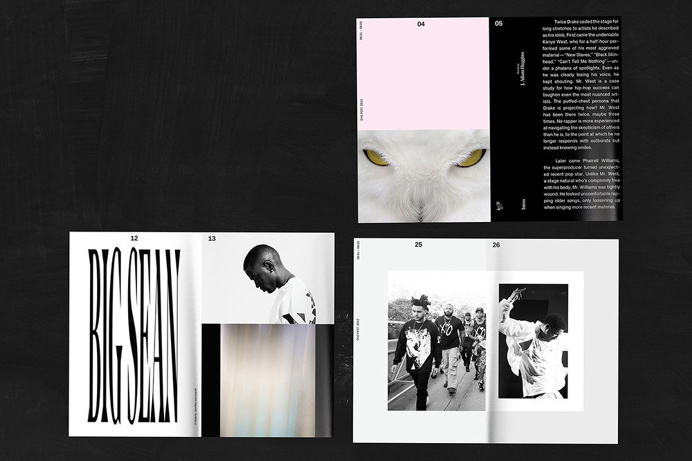 #editorial #guide #book #layout #pink #black