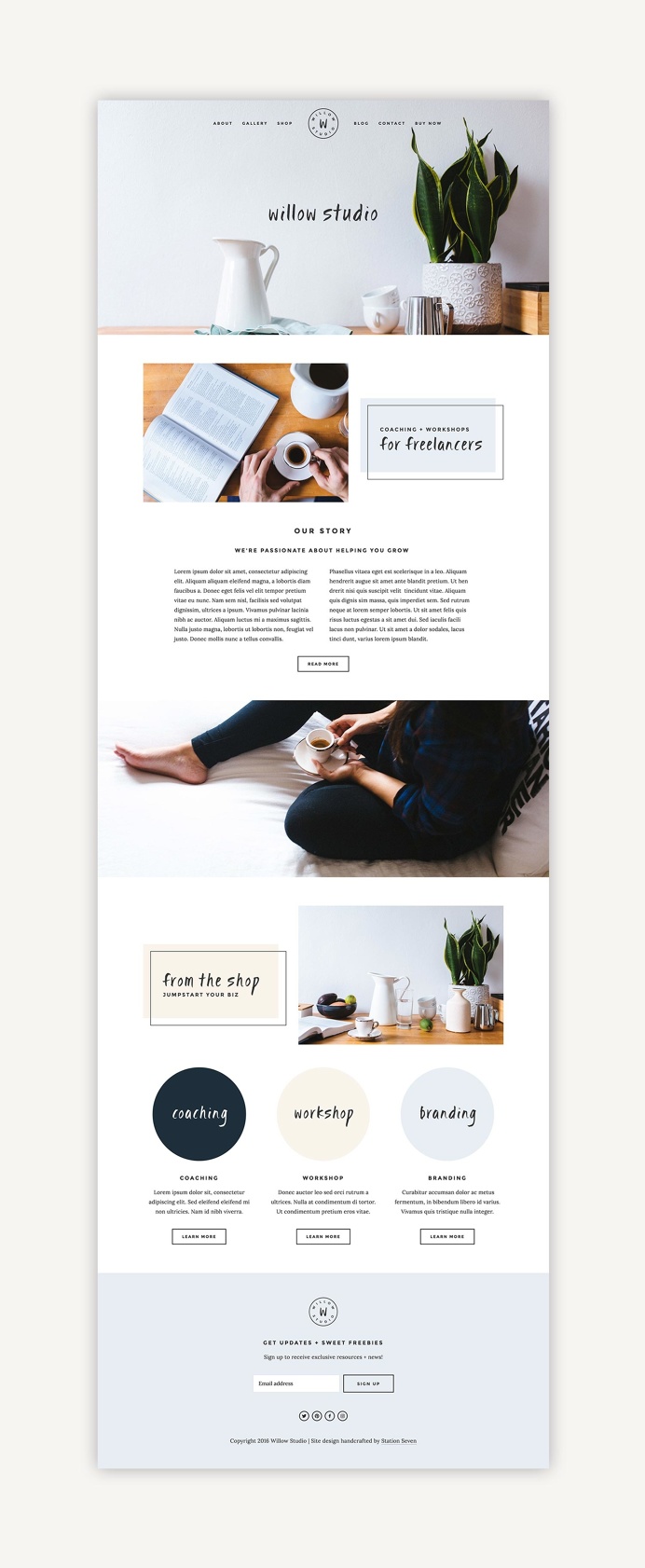 Willow Squarespace Kit - Station Seven WordPress Themes