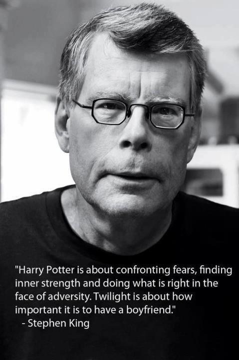 Harry Potter is about confronting #quote #stephen #king