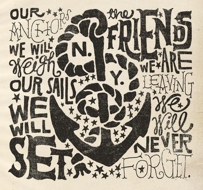 Anchors Aweigh Art Print by Jon Contino | Society6 #type #jon #contino