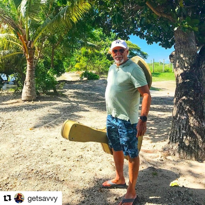 Just a man and his guitar on the far side of the world... #Repost @getsavvy