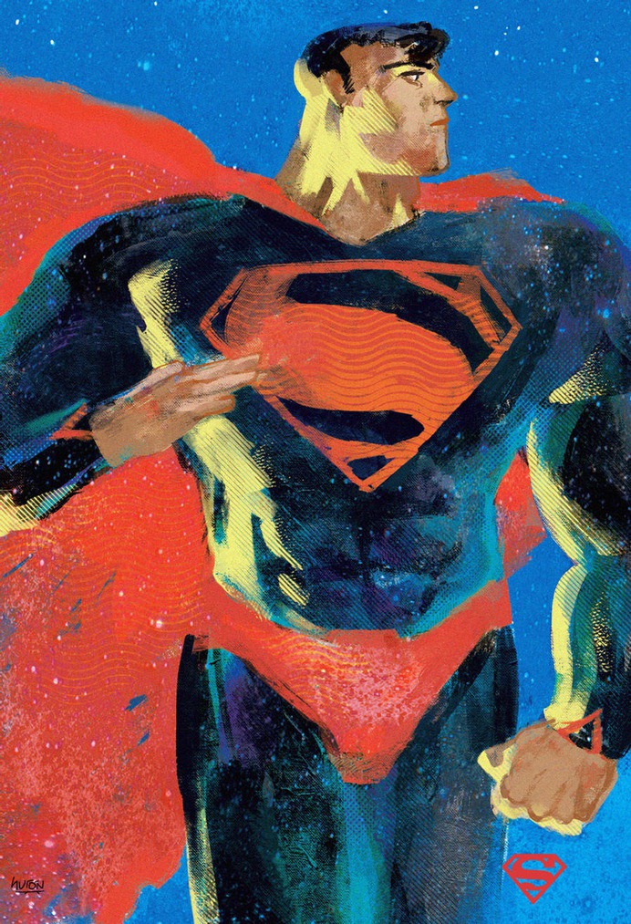 Superman in space by Huronart