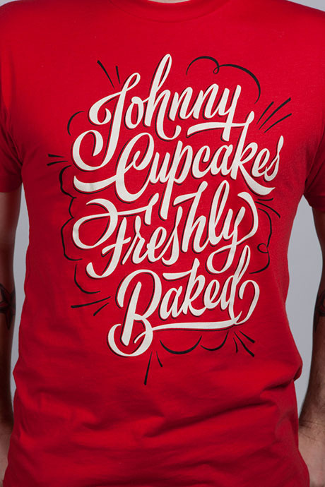 Johnny Cupcakes / Shop Details #chris #lettering #delorenzo #t #james #edmondson