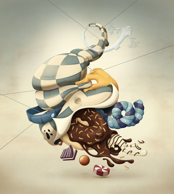 Digital Artworks by Leandro Lima #fun #3d #illustaration