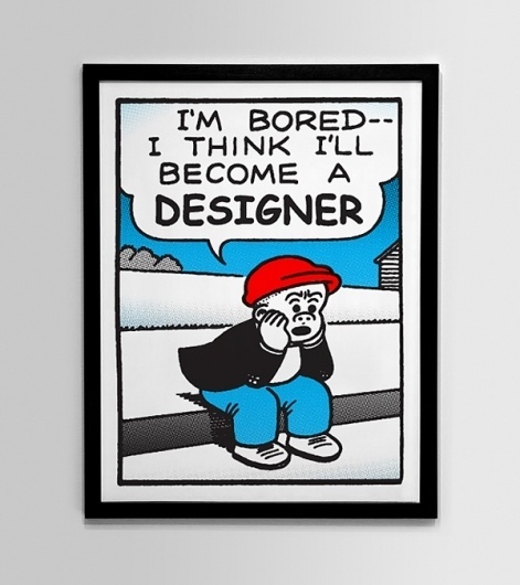 I'm Bored, I Think I'll Become A Designer on yay!everyday #funny #painting #typography