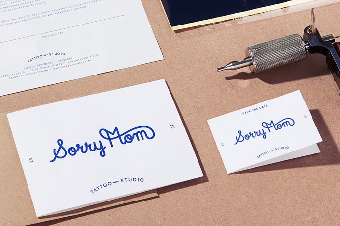Brand Identity for Sorry Mom Tattoo Studio “Identity project for Sorry Mom, a tattoo studio based in Braunschweig, Germany. At Sorry Mom you can expect a tattoo studio of a new kind. Arriving at this family-owned tattoo shop one is greeted by rustic...