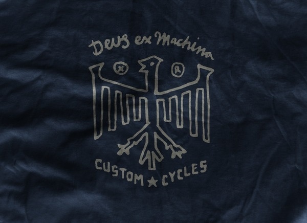 Neighborhood Studio DEUS EX MACHINA #jinkins #machina #shirt #curtis #ex #illustration #motorcycle #dues