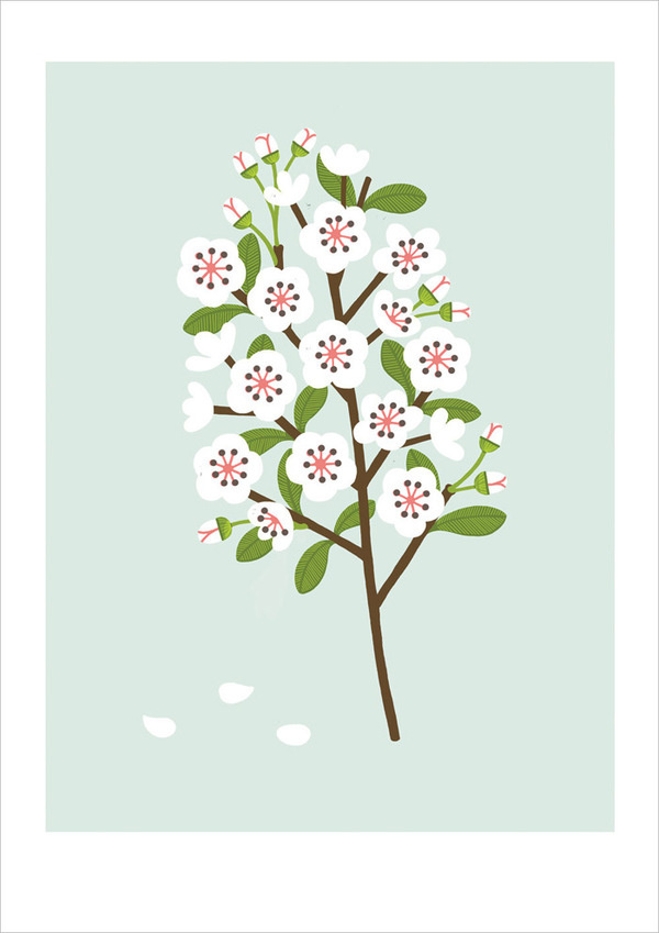 Etsy Finds: Sarah Abbot / on Design Work Life #flower #illustration