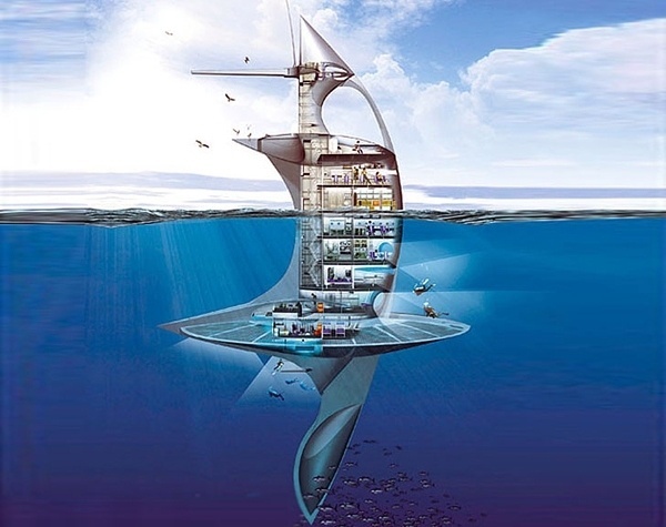 The SeaOrbiter: Futuristic Marine Research Vessel #sea #seaorbiter #boat #eco