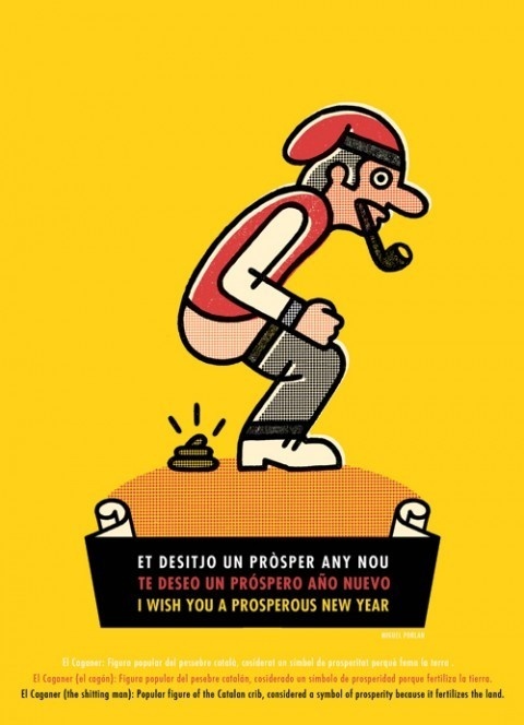 El Caganer #illustration #catalonia #caganer #poster
