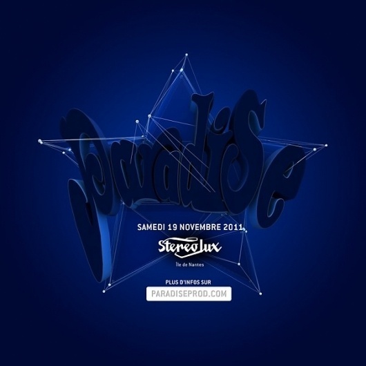 Paradise | The Fly Designers #indigo #typography