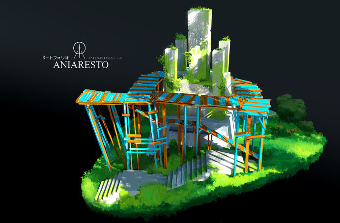 ArtStation - Aniaresto: Big Watchtower, Espen Sætervik #concept #art