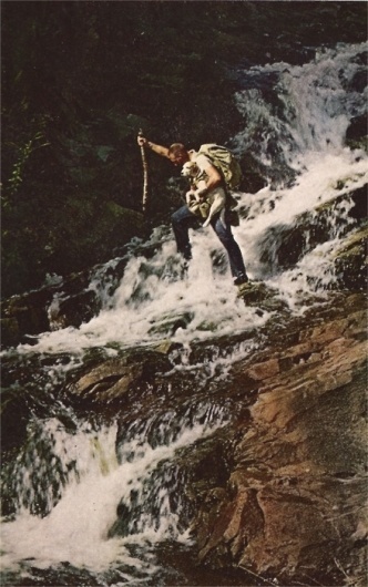 Google Reader #spear #man #waterfall #dog