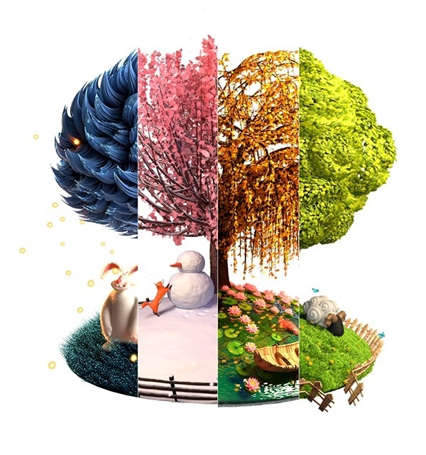 A Slice of Life on Behance #seasons