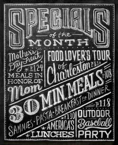 BLACK #menu #chelkboard #typography