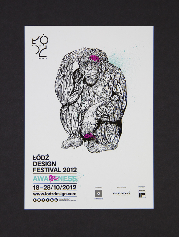 Lodz Design Festival 2012 - poster #visual #design #graphic #illustation #ortografika #identity