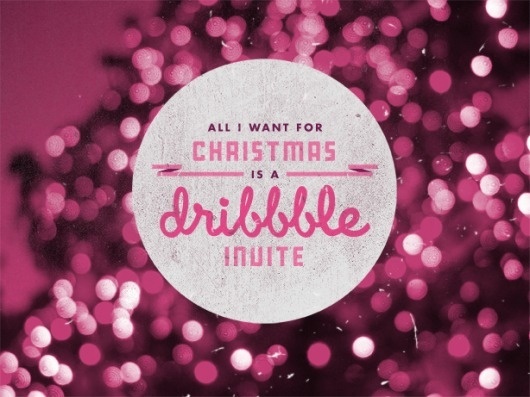 Doug Hucker #christmas #dribble #typography