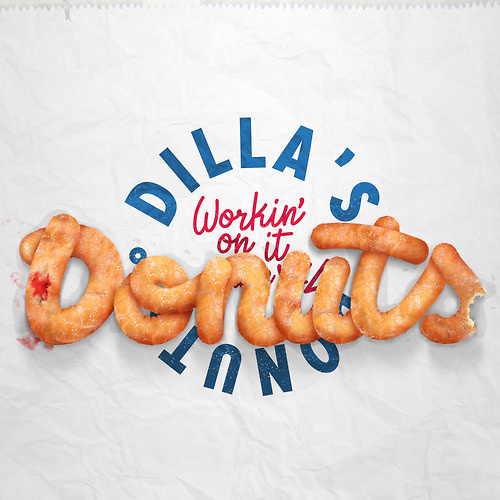 Typographical experiment for J Dilla's Donuts album artwork. #nicko #phillips #donuts #j #typography #donut #dilla