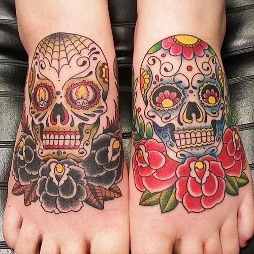 Sugar Skull Tattoo Meaning #tattoo #bodyart #tattooDesign