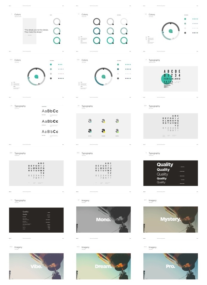 Brand Booklet #typography #contemporary #simple #grid #brand #photography #colors #minimal #filters