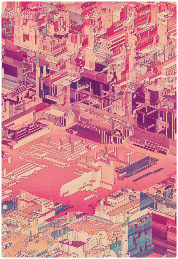 Pixel City - atelier olschinsky #isometric #pixel