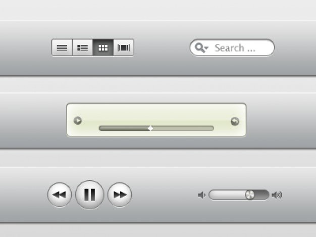 Gray itunes ui elements psd Free Psd. See more inspiration related to Button, Elements, Tags, Search, Ui, Gray, Psd, Field, Progress, Volume, Download button, Horizontal, Knob, Itunes, Toolbar and Clicking on Freepik.