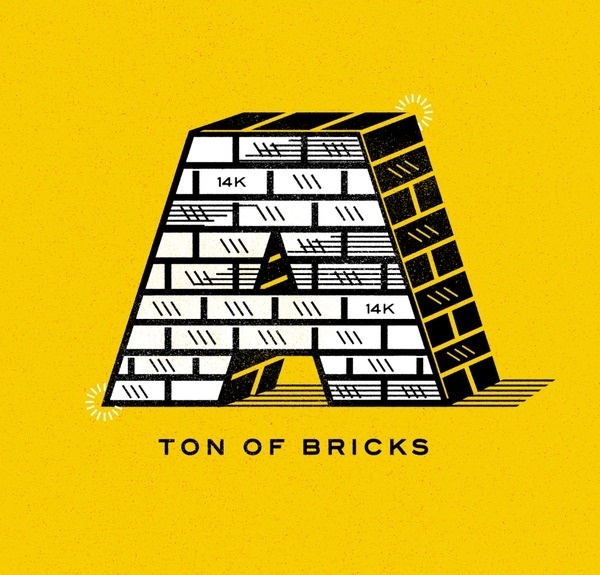 Ton of Bricks #ron #illustration #bricks #lewis