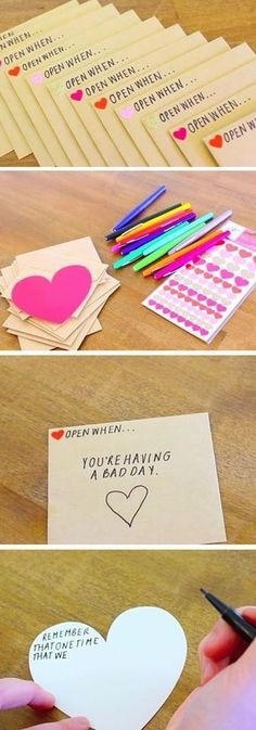 Open When Envelopes | 23 DIY Valentines Crafts for Boyfriend