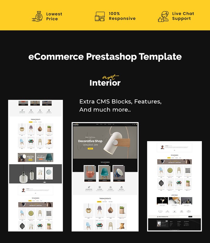 #Interior #Art & #Home #Decor - #Prestashop #Responsive #Theme #eCommerce #Website #Design #Template