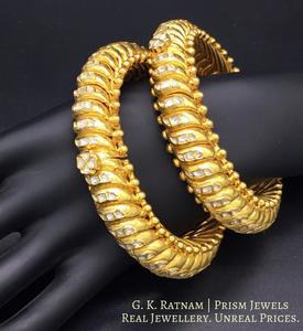Bangle Pair - gold diamond polki kundan meena jadau jewellery