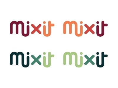 Mixit Rebranding on the Behance Network #logo #minimalist #geometric #chpiku