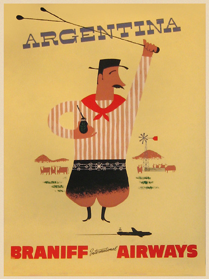http://www.vintagepostersnyc.com/cgi local/db_images/posters/uploads/5292 image.jpg?130 #argentina #airlines #travel #braniff #poster