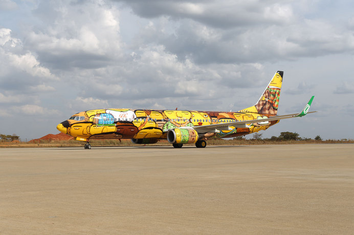 Osgemeos airplane graffiti #osgemeos #graffiti #airplane