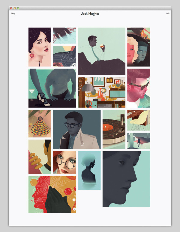Jack Hughes #website #layout #design #web