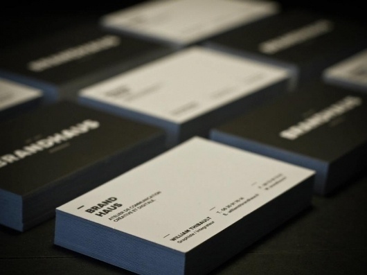 Business card design idea #327: (1) Brandhaus Identity #business #branding #print #identity #brandhaus #cards #typography