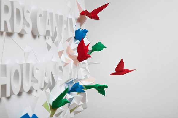 Type Worship #type #birds #installation